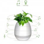 Wholesale Music Flowerpot LED Light Portable Bluetooth Power Speaker K3 (Blue)